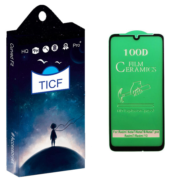 محافظ صفحه نمایش سرامیکی تی ای سی اف مدل +HD مناسب برای گوشی موبایل شیائومی Redmi Note 7