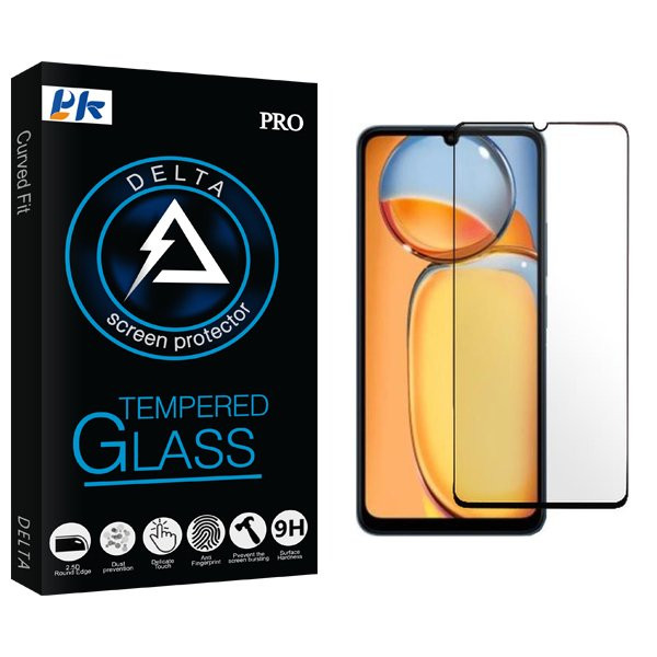 محافظ صفحه نمایش شیشه ای پی کی مدل Delta مناسب برای گوشی موبایل شیائومی Poco C65