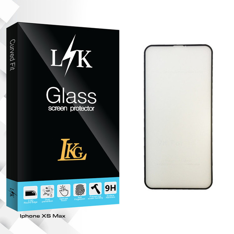 محافظ صفحه نمایش ال کا جی مدل LK Glass مناسب برای گوشی موبایل اپل Iphone XS Max