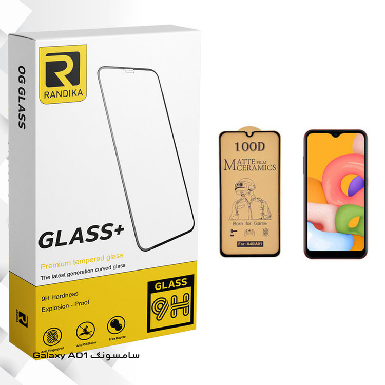 محافظ صفحه نمایش سرامیکی راندیکا مدل GLD مناسب برای گوشی موبایل سامسونگ Galaxy A01