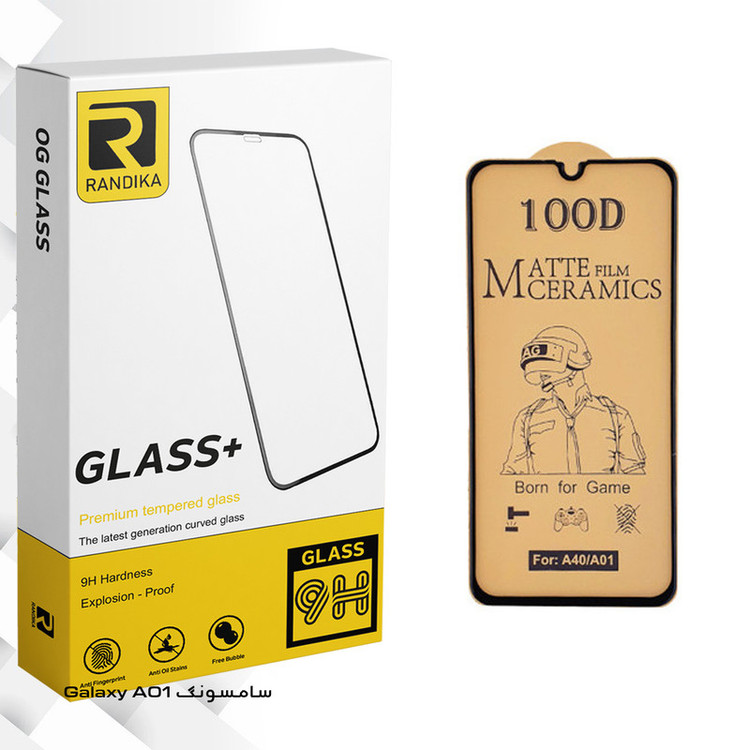 محافظ صفحه نمایش سرامیکی راندیکا مدل GLD مناسب برای گوشی موبایل سامسونگ Galaxy A01