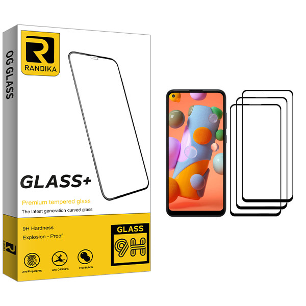 محافظ صفحه نمایش راندیکا مدل GLD مناسب برای گوشی موبایل سامسونگ Galaxy A11 بسته سه عددی