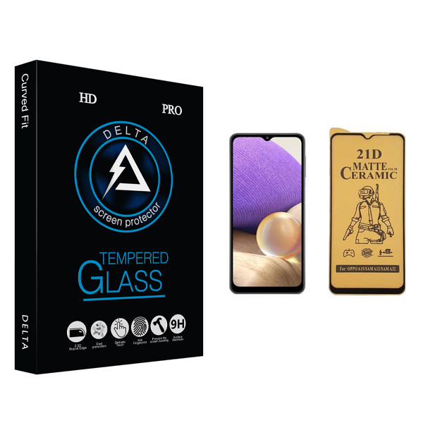 محافظ صفحه نمایش سرامیکی دلتا مدل Fit مناسب برای گوشی موبایل سامسونگ Galaxy A32