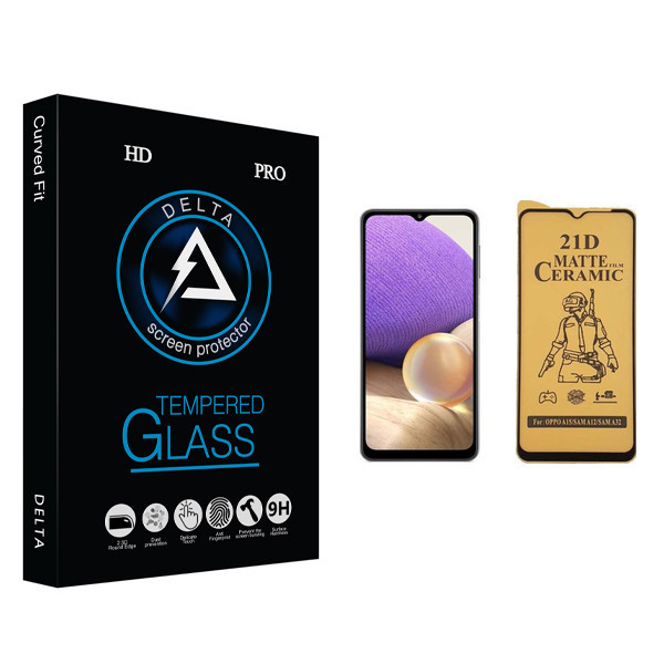 محافظ صفحه نمایش سرامیکی دلتا مدل Fit مناسب برای گوشی موبایل سامسونگ Galaxy A32