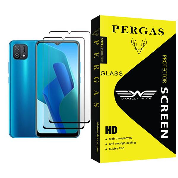 محافظ صفحه نمایش وایلی نایس مدل Pergas Glass MIX002 مناسب برای گوشی موبایل اوپو A16K بسته دو عددی