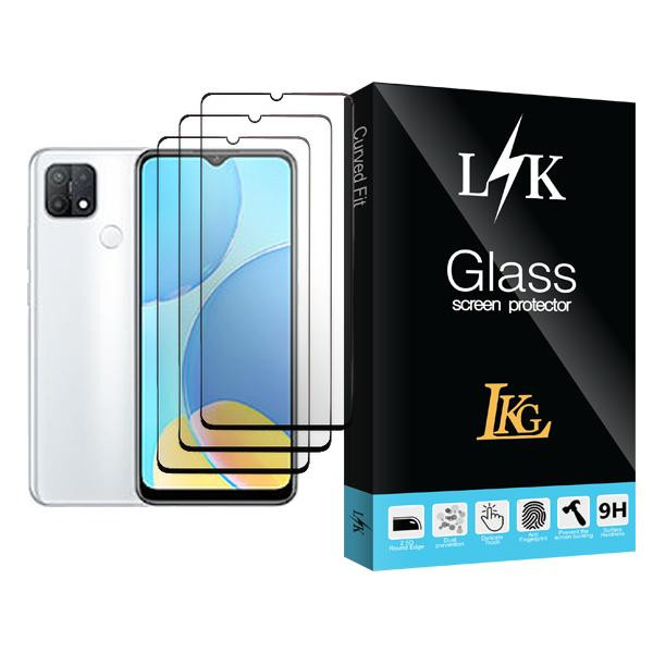 محافظ صفحه نمایش ال کا جی مدل LK Glass MIX003 مناسب برای گوشی موبایل اوپو A35 بسته سه عددی