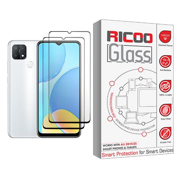محافظ صفحه نمایش ریکو مدل Ricoo Glass MIX002 مناسب برای گوشی موبایل اوپو A35 بسته دو عددی