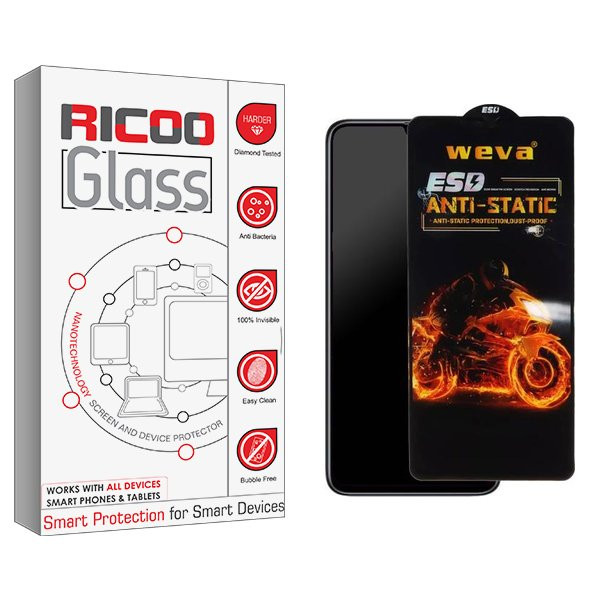 محافظ صفحه نمایش ریکو مدل RiC2 Weva ESD مناسب برای گوشی موبایل شیائومی Poco M5