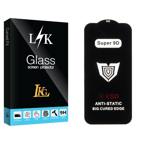 محافظ صفحه نمایش ال کا جی مدل Super 9D LKK مناسب برای گوشی موبایل اپل iPhone 14 Pro Max