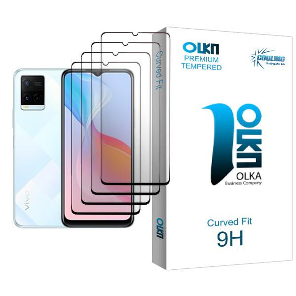 محافظ صفحه نمایش سرامیکی کولینگ مدل Olka Glass4 مناسب برای گوشی موبایل ویوو Y21 بسته چهار عددی