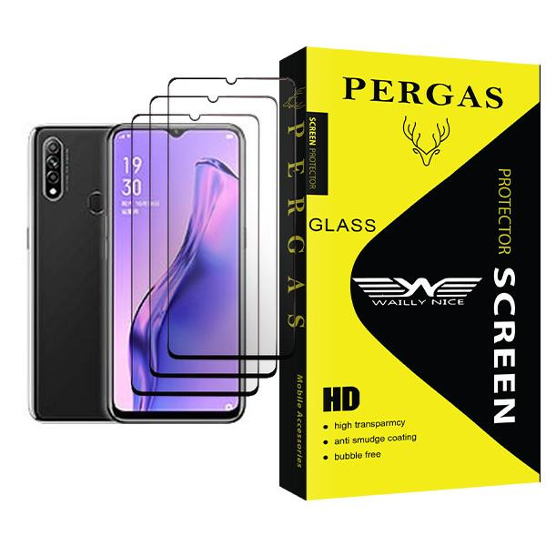 محافظ صفحه نمایش وایلی نایس مدل Pergas Glass MIX003 مناسب برای گوشی موبایل اوپو A8 بسته سه عددی