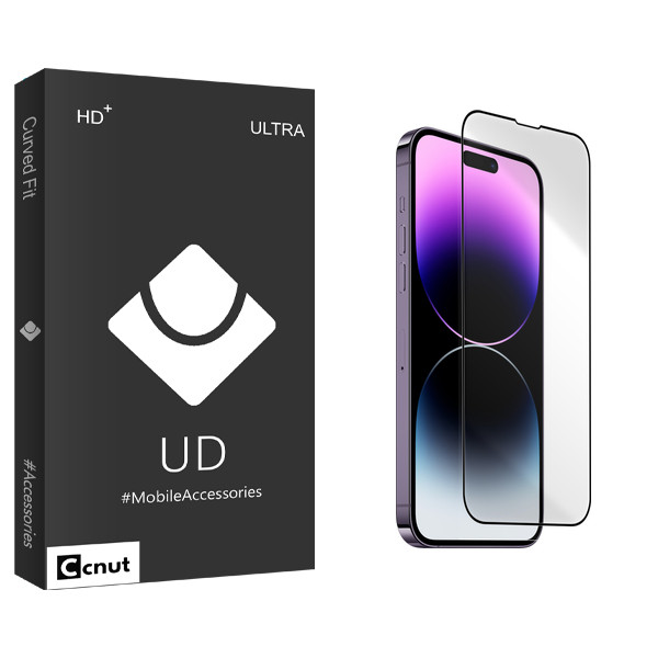 محافظ صفحه نمایش شیشه ای کوکونات مدل UDB مناسب برای گوشی موبایل اپل iPhone 14 pro