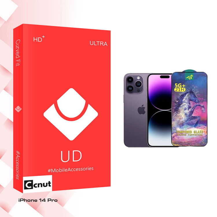محافظ صفحه نمایش شیشه ای کوکونات مدل UD Glass Horse مناسب برای گوشی موبایل اپل iPhone 14 Pro