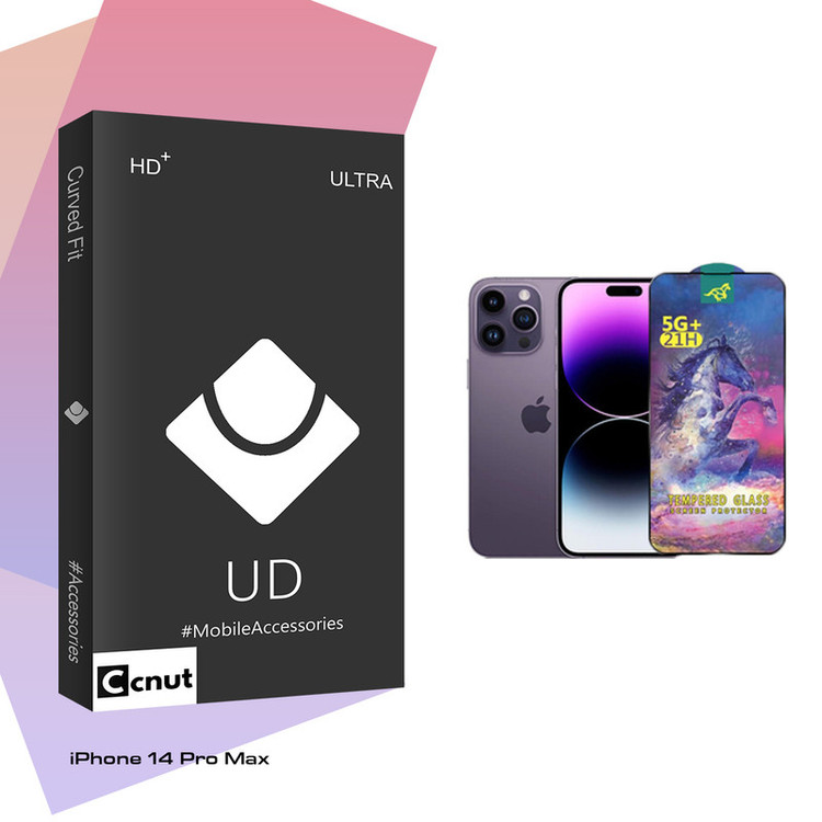 محافظ صفحه نمایش شیشه ای کوکونات مدل UDB Glass Horse مناسب برای گوشی موبایل اپل iPhone 14 Pro Max