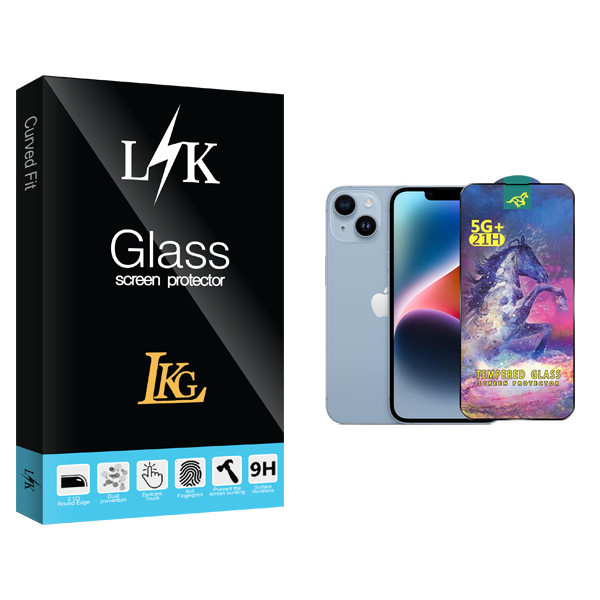 محافظ صفحه نمایش شیشه ای ال کا جی مدل LK Horse مناسب برای گوشی موبایل اپل iPhone 14