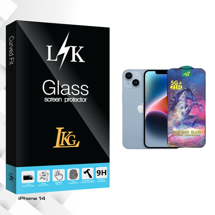 محافظ صفحه نمایش شیشه ای ال کا جی مدل LK Horse مناسب برای گوشی موبایل اپل iPhone 14