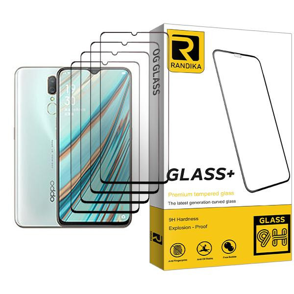 محافظ صفحه نمایش راندیکا مدل Randika Glass MIX004 مناسب برای گوشی موبایل اوپو A9x بسته چهار عددی
