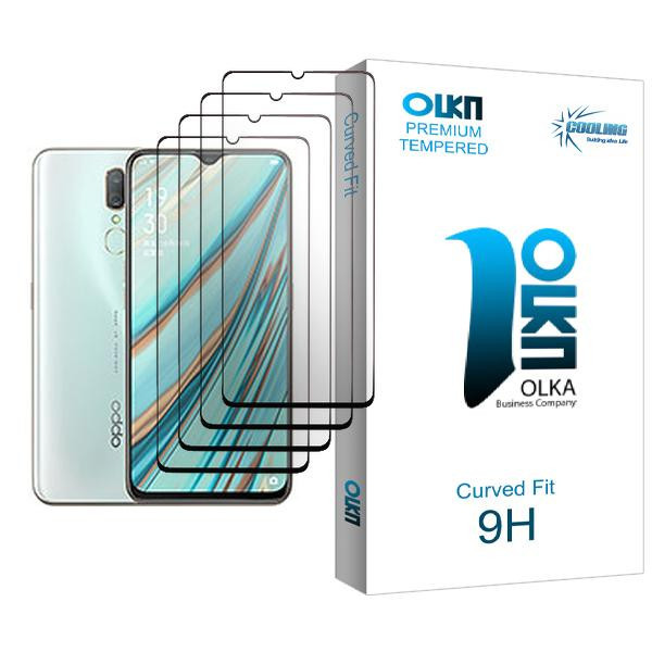 محافظ صفحه نمایش کولینگ مدل Olka Glass MIX004 مناسب برای گوشی موبایل اوپو A9x بسته چهار عددی