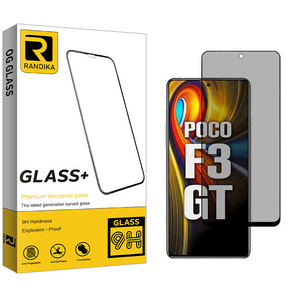 محافظ صفحه نمایش حریم شخصی راندیکا مدل RK مناسب برای گوشی موبایل شیائومی Poco F3 GT