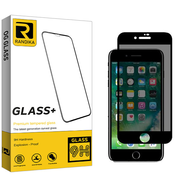 محافظ صفحه نمایش حریم شخصی راندیکا مدل RK مناسب برای گوشی موبایل اپل iPhone 7