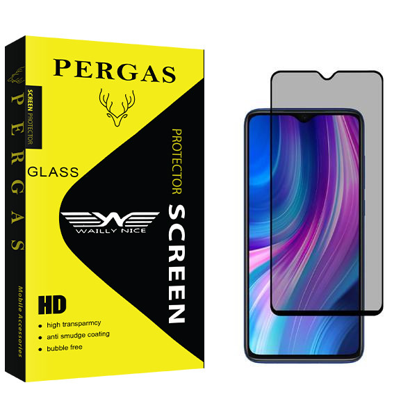 محافظ صفحه نمایش حریم شخصی وایلی نایس مدل Pergas مناسب برای گوشی موبایل شیائومی Redmi Note 8 Pro