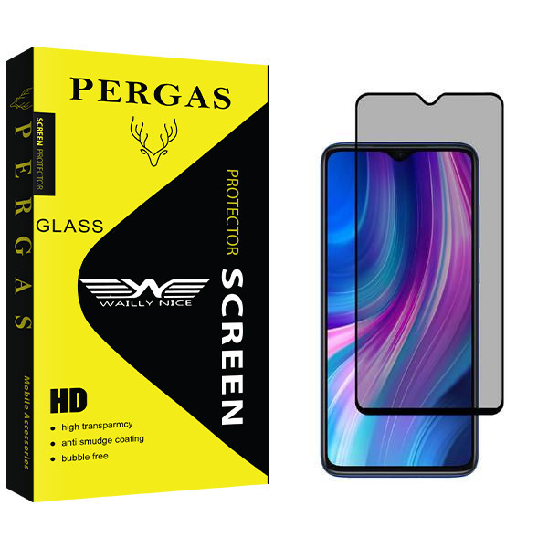 محافظ صفحه نمایش حریم شخصی وایلی نایس مدل Pergas مناسب برای گوشی موبایل شیائومی Redmi Note 8 Pro