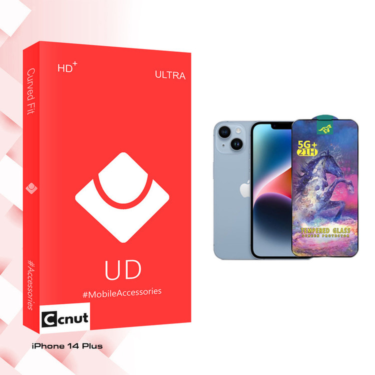 محافظ صفحه نمایش شیشه ای کوکونات مدل UD Horse مناسب برای گوشی موبایل اپل iPhone 14 Plus