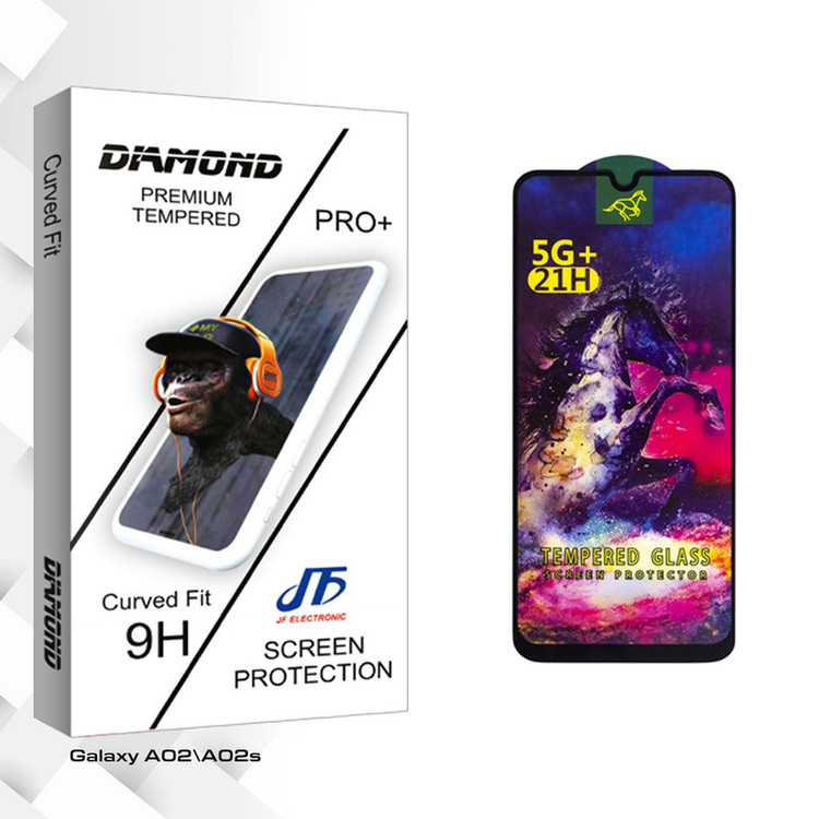 محافظ صفحه نمایش شیشه ای جی اف مدل Diamond HORSE مناسب برای گوشی موبایل سامسونگ Galaxy A02\A02s