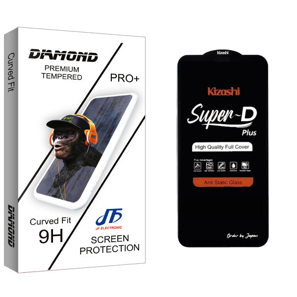 محافظ صفحه نمایش جی اف مدل Diamond Super Kizashi مناسب برای گوشی موبایل اپل iPhone 12 Pro