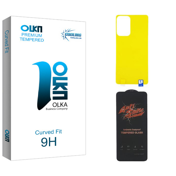 محافظ صفحه نمایش کولینگ مدل Olka  ANTI-STATIC مناسب برای گوشی موبایل سامسونگ GALAXY A52  به همراه محافظ پشت گوشی