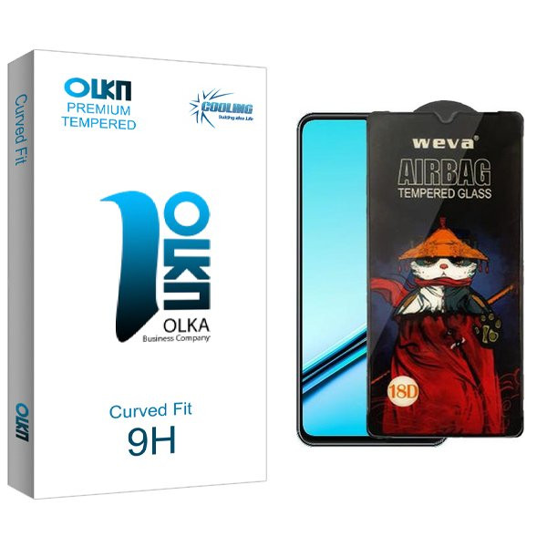 محافظ صفحه نمایش کولینگ مدل Olka Airbag مناسب برای گوشی موبایل ریلمی Note 50