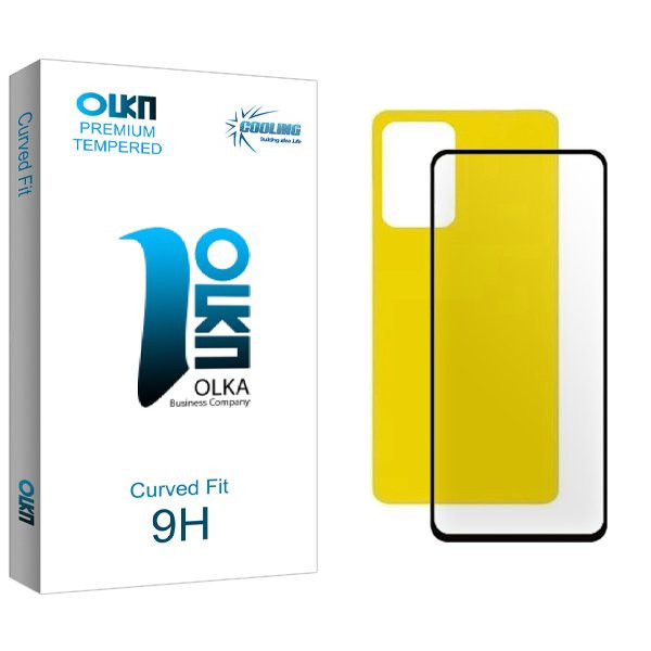 محافظ صفحه نمایش شیشه ای کولینگ مدل Olka مناسب برای گوشی موبایل شیائومی Redmi Note 12 4G به همراه محافظ پشت گوشی