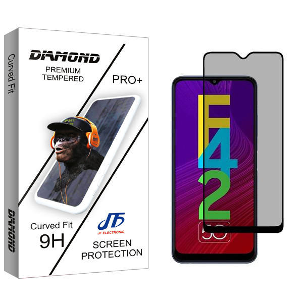 محافظ صفحه نمایش حریم شخصی جی اف مدل Diamond مناسب برای گوشی موبایل سامسونگ Galaxy F42 5G