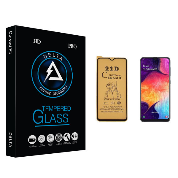 محافظ صفحه نمایش سرامیکی دلتا مدل Fit مناسب برای گوشی موبایل سامسونگ Galaxy A50