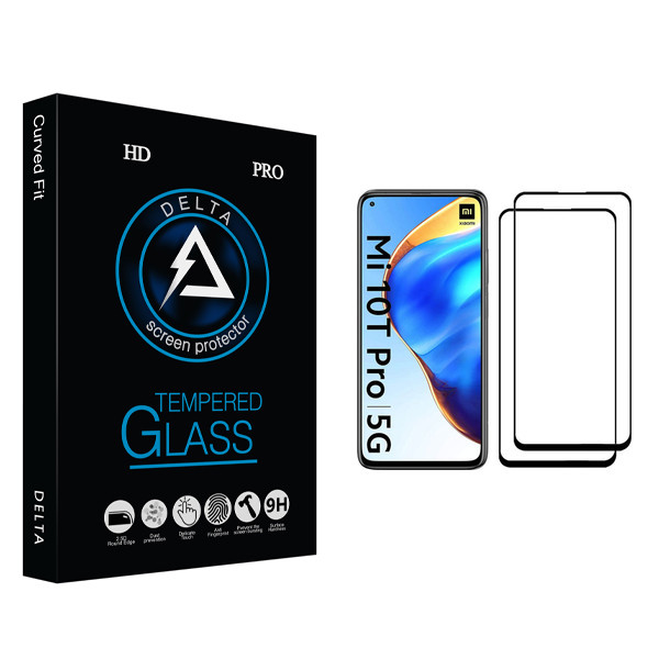 محافظ صفحه نمایش دلتا مدل Fit مناسب برای گوشی موبایل شیائومی Mi 10T Pro 5G بسته دو عددی