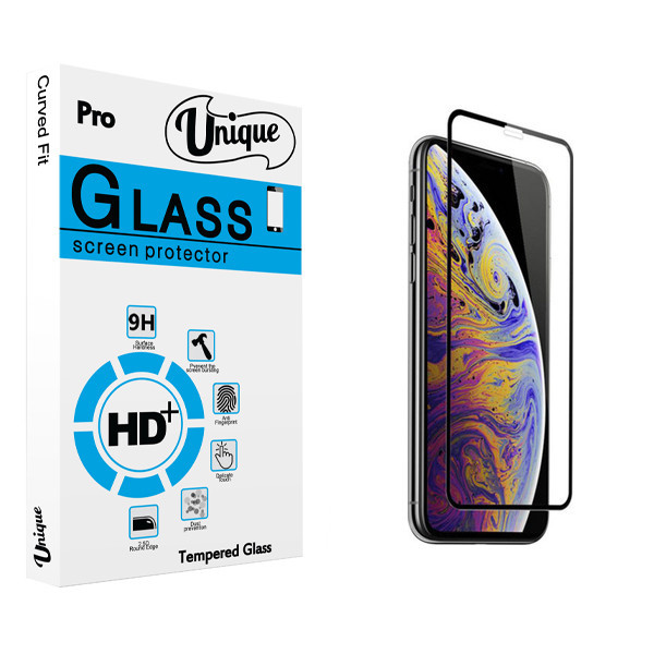 محافظ صفحه نمایش شیشه ای یونیک مدل +Clear مناسب برای گوشی موبایل اپل iPhone Xs max