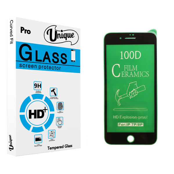 محافظ صفحه نمایش سرامیکی یونیک مدل +Clear مناسب برای گوشی موبایل اپل iPhone 8 Plus