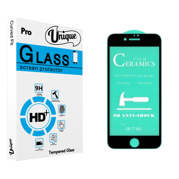 محافظ صفحه نمایش سرامیکی یونیک مدل +Clear مناسب برای گوشی موبایل اپل Iphone SE 2020 / Iphone 7 / Iphone 8