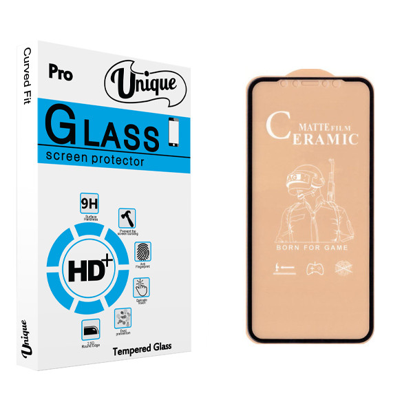 محافظ صفحه نمایش سرامیکی  یونیک مدل +Clear مناسب برای گوشی موبایل اپل Iphone 11 Pro / XS / X / 10