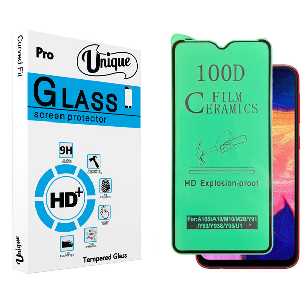 محافظ صفحه نمایش سرامیکی یونیک مدل +Clear مناسب برای گوشی موبایل سامسونگ Galaxy A10