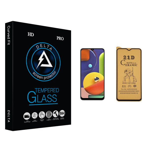 محافظ صفحه نمایش سرامیکی دلتا مدل Fit مناسب برای گوشی موبایل سامسونگ Galaxy A50s