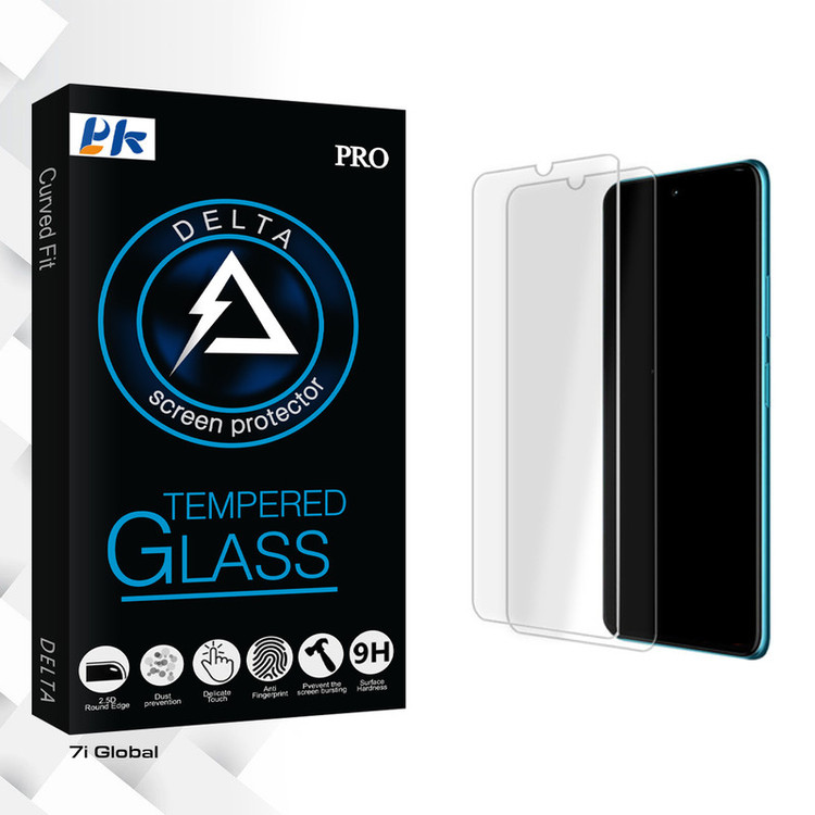 محافظ صفحه نمایش شیشه ای پی کی مدل Delta Glass MIX مناسب برای گوشی موبایل ریلمی 7i Global بسته دو عددی
