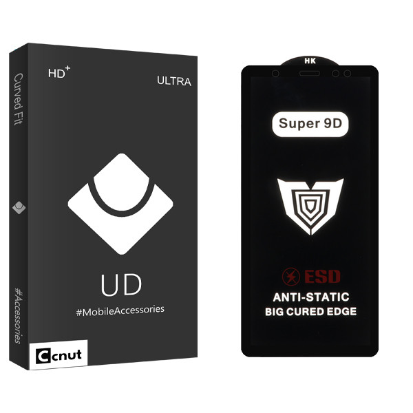 محافظ صفحه نمایش کوکونات مدل Super 9D UDB مناسب برای گوشی موبایل سامسونگ Galaxy A6 / J6 / A8