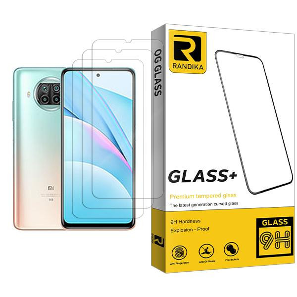 محافظ صفحه نمایش راندیکا مدل Glass MIX003 مناسب برای گوشی موبایل شیائومی Mi 10T Lite 5G بسته سه عددی