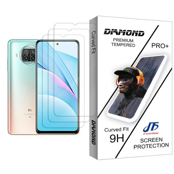 محافظ صفحه نمایش جی اف مدل Diamond Glass MIX003 مناسب برای گوشی موبایل شیائومی Mi 10T Lite 5G بسته سه عددی