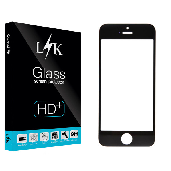 محافظ صفحه نمایش ال کی مدل Hard glass مناسب برای گوشی موبایل اپل Iphone 5c