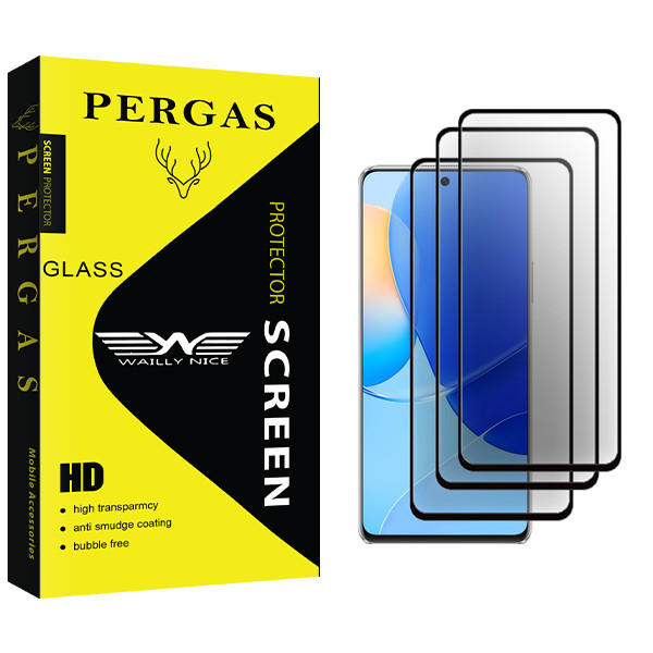 محافظ صفحه نمایش وایلی نایس مدل Pergas Glass MIX2106 مناسب برای گوشی موبایل هوآوی Nova 9 SE بسته سه عددی