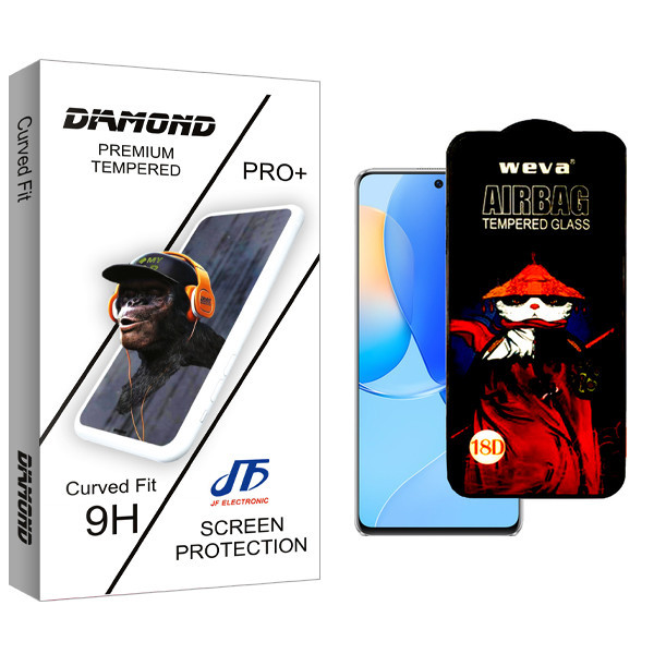 محافظ صفحه نمایش شیشه ای جی اف مدل Diamond Glass AirBag مناسب برای گوشی موبایل هوآوی Nova 9 SE