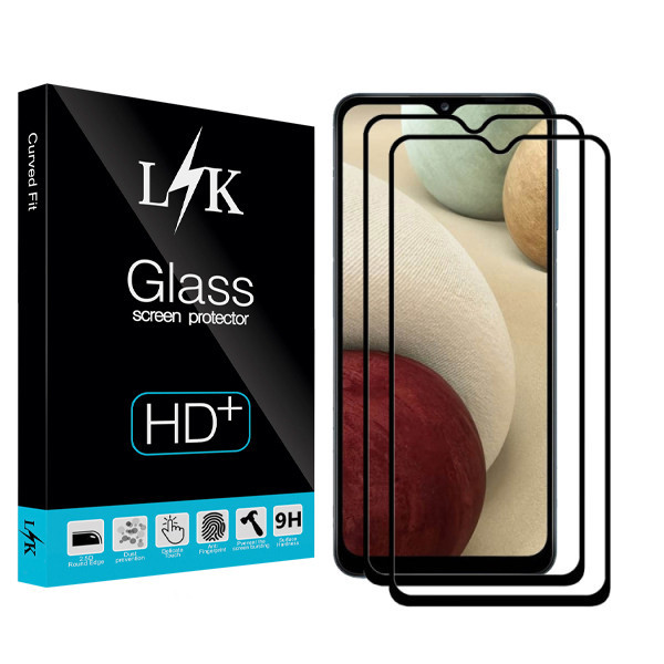 محافظ صفحه نمایش ال کی مدل Hard glass مناسب برای گوشی موبایل سامسونگ A32 بسته دو عددی