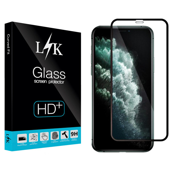 محافظ صفحه نمایش ال کی مدل Hard glass مناسب برای گوشی موبایل اپل Iphone 11 pro